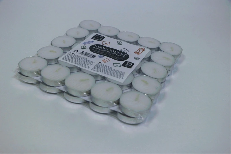 Свечи чайные (50 шт) КП / 20