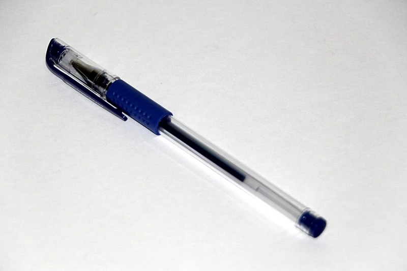 Ручка гелевая inФОРМАТ 0,5 мм синяя резин.