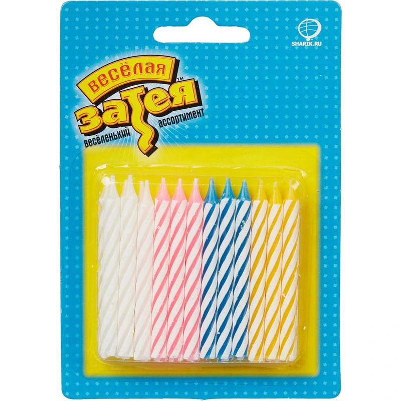 Свечи д/торта ассорти 24шт/V