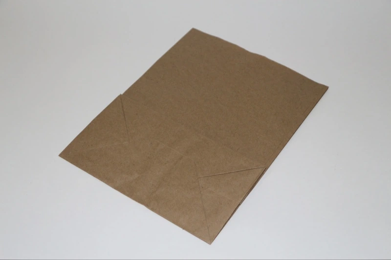 Пакет бумажный 220х120х280 крафт 50 г/м2 / 1000