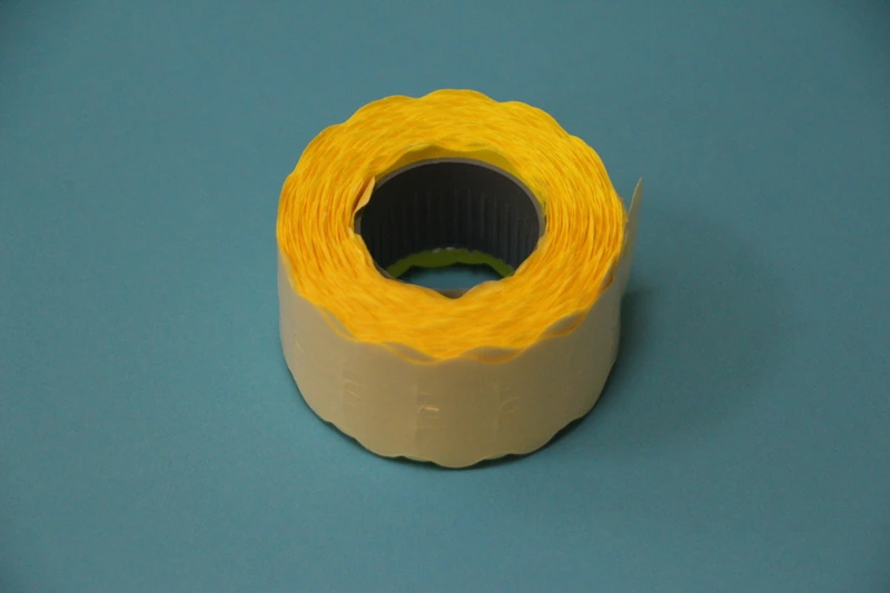 Этикет-лента 26х12 волна цветная/200