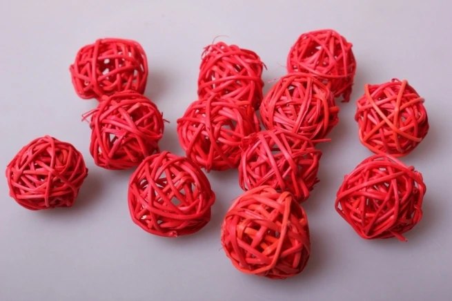 Шар из ротанга  3см, 24шт