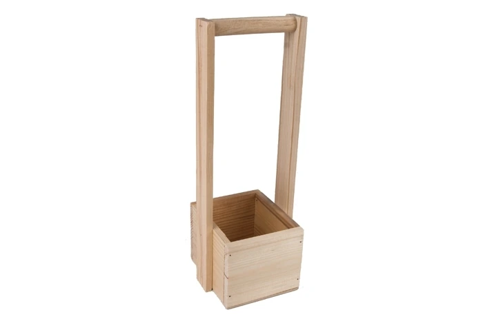 Ящик деревянный с высокой ручкой 11х13х9,6 /36 см