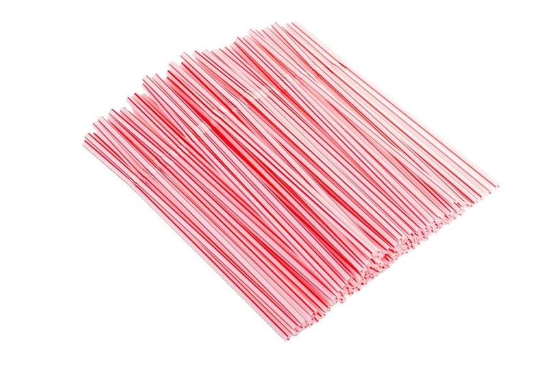 Трубочки для коктейля 0,5х21 см с гофрой (250 шт) полоска цветные / 48