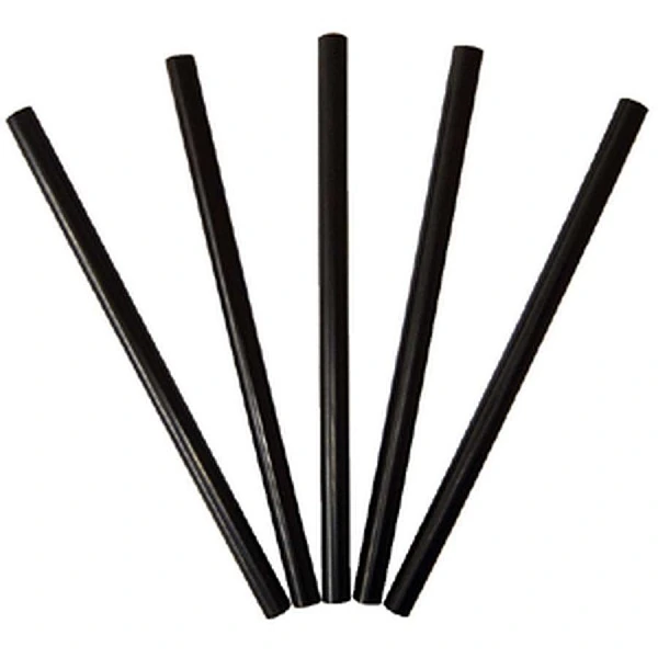 Трубочки мини 5х125 мм прямые (400 шт) черные / 50