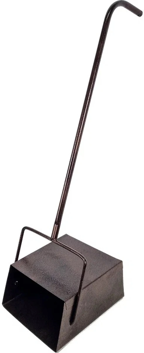 Совок метал. д/мусора ловушка (оцинк.) с ручкой