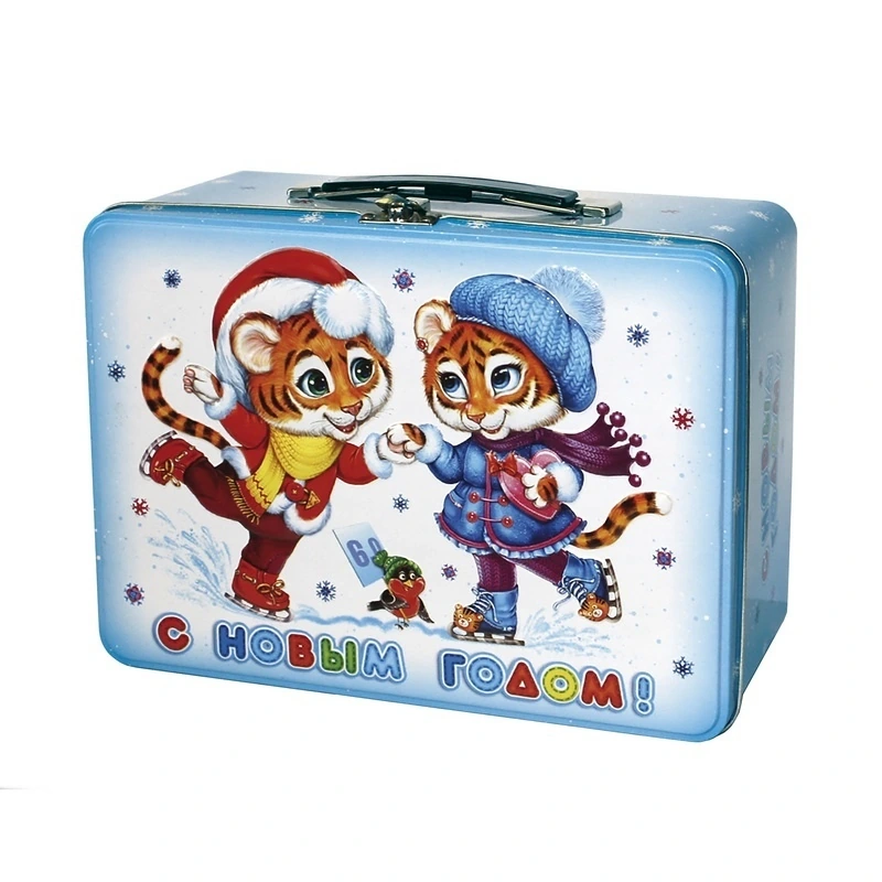 Упаковка жесть Тигрята на катке с конгревом (большой)