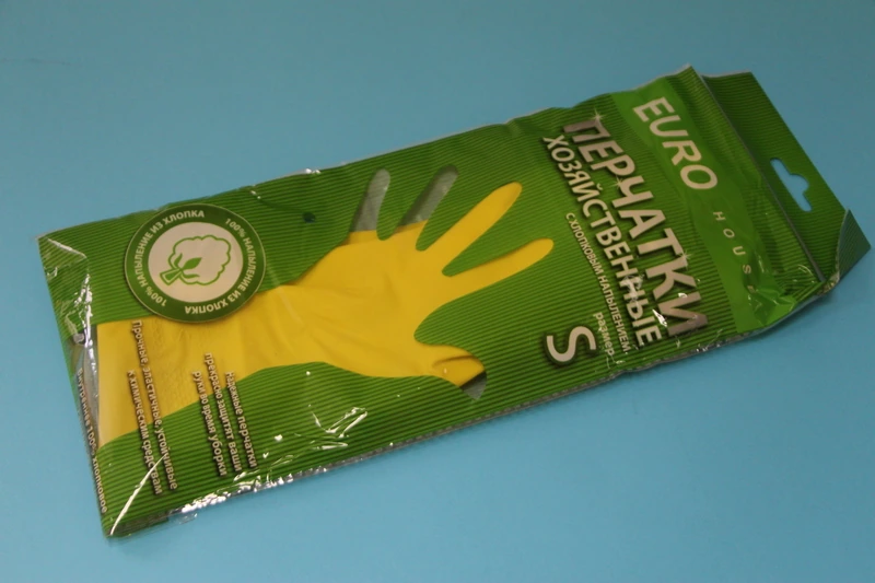 Перчатки рез. лат. р-р М с х/б нап. Е/Х/120