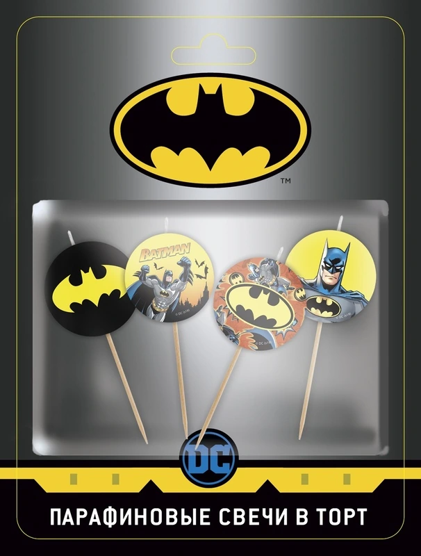 Набор свечей Бэтмен 4шт