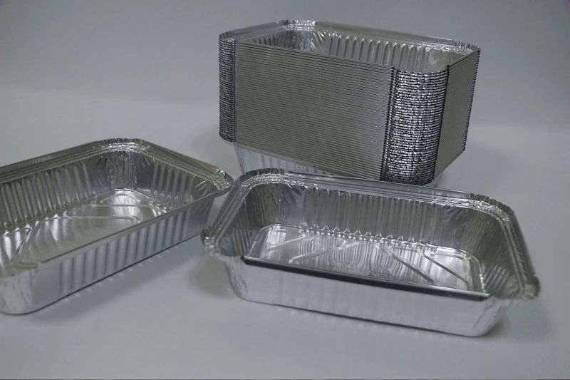 Алюминиевая форма прямоугольная 880 мл, 218х156 мм, дно 180х118 мм, высота 38 мм, Горница / 50 / 600