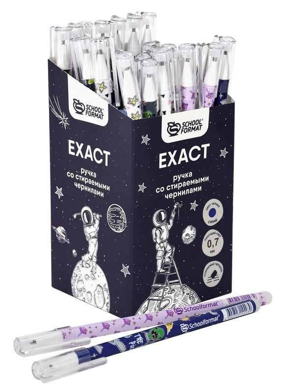 Ручка гел. Schoolformat EXACT 0,7 мм синий "пиши-стирай"
