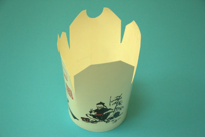 Коробка для лапши China-Pack 750 мл "Китай" белый с рис / 50 / 500