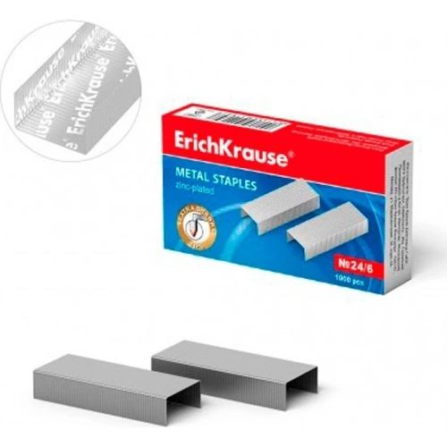Скобы ErichKrause №24/6 металл 1000 шт.
