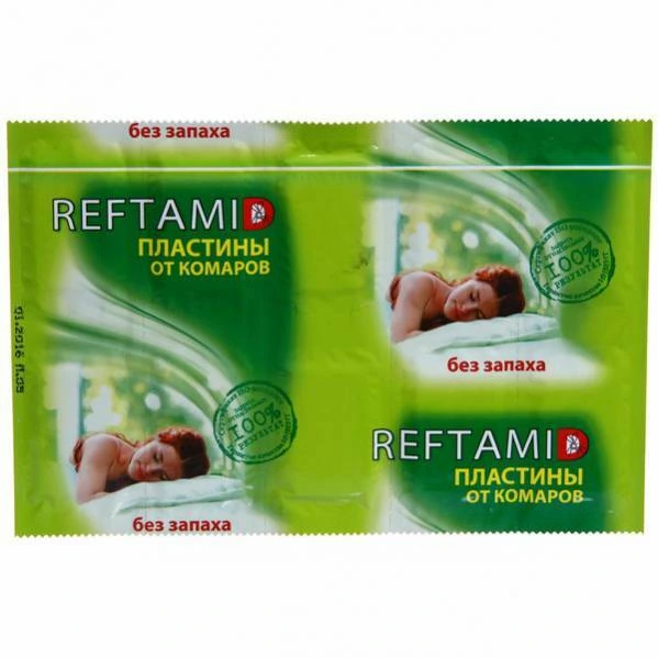 Пластины от комаров РЕФТАМИД 10 шт./250