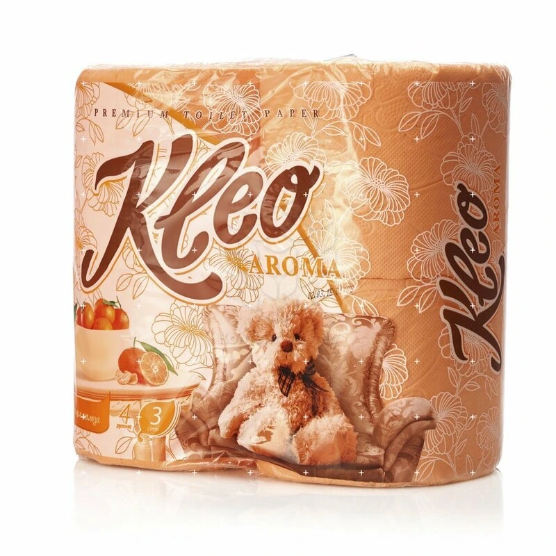 Туалетная бумага "Ь" Клео 3-сл (4 шт) аромат / 18