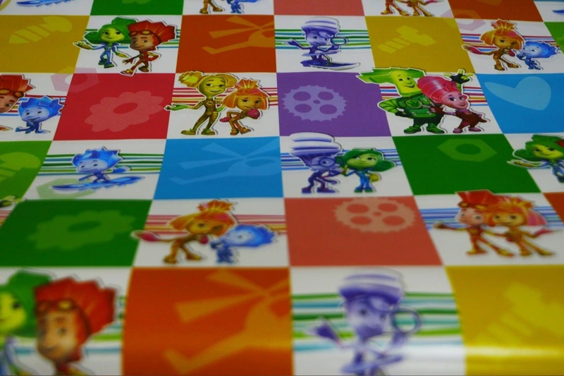 Бумага упак Фиксики, 70х100см