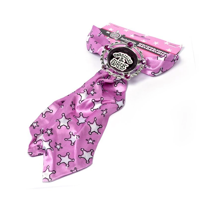 Галстук Девичник со звездой шерифа роз/А