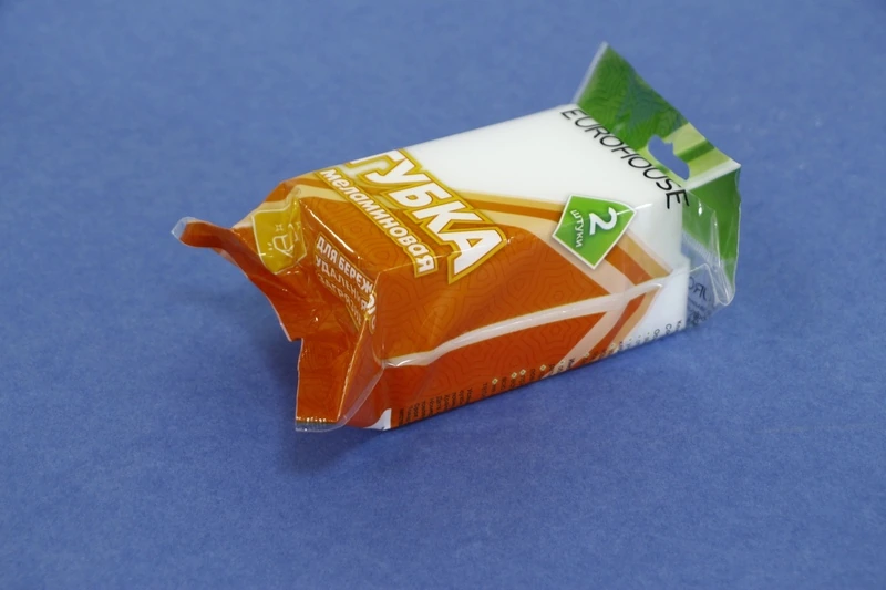 13181 Губка меламиновая 10х6х2,5 см (2 шт) / 200