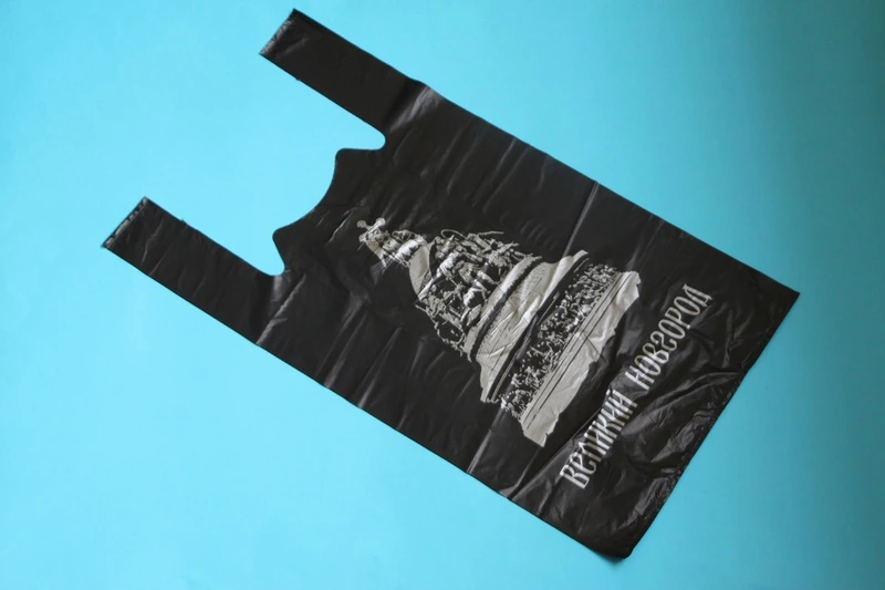 Пакет "Майка" 30+15х60 20 мкм 100 шт БМУ Великий Новгород черный / 10