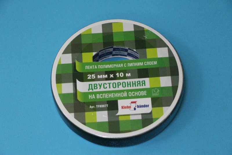 Двусторонняя лента 25 мм х 10 м клейк. / 6