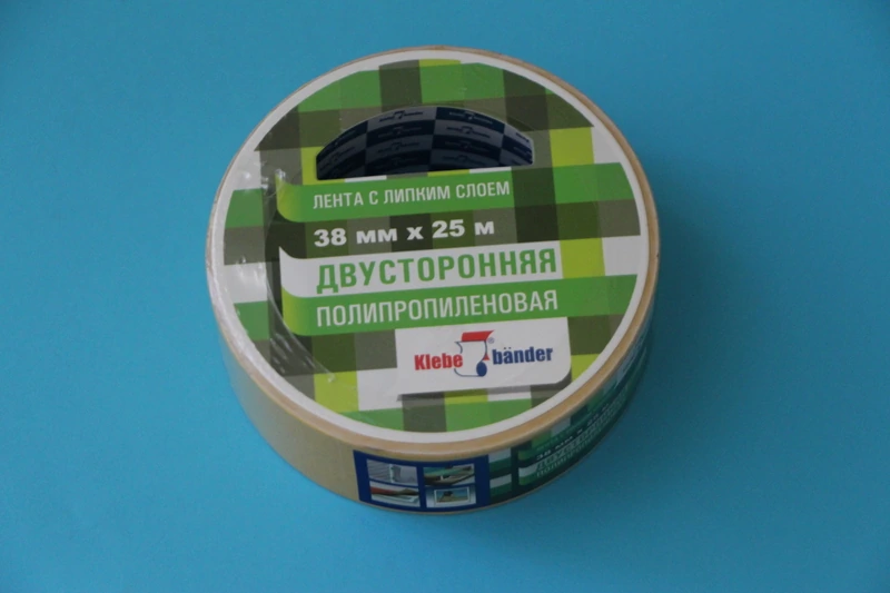 Двусторонняя лента 38 мм х 25 м п/пропилен / 48