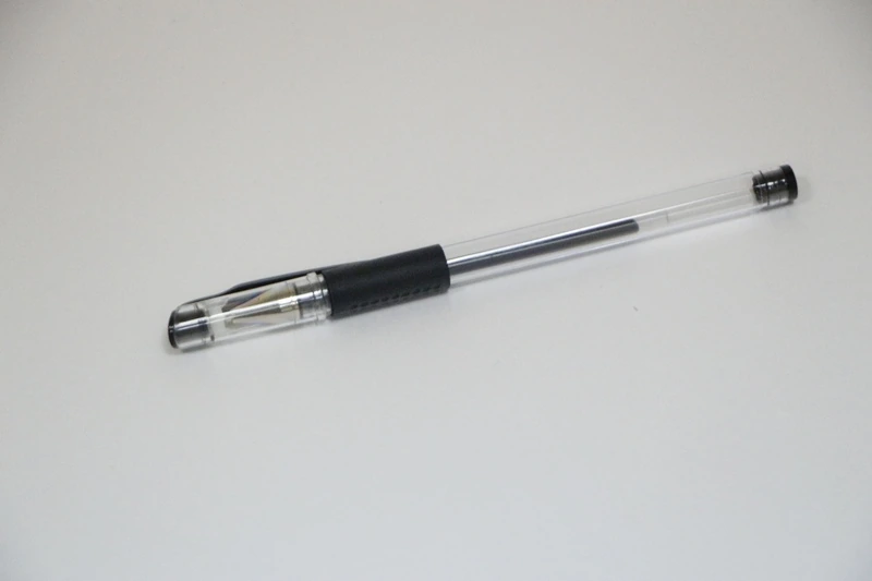 Ручка гелевая inФОРМАТ 0,5 мм черная резин.