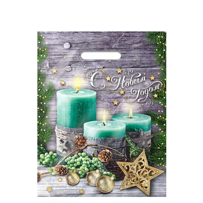 Пакет с выруб. ручкой 30х40 (30) НГ "Святки" ИП / 1000