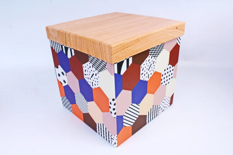 Коробка/набор из 10 шт. КУБ "Паттерн" 26,5*26,5