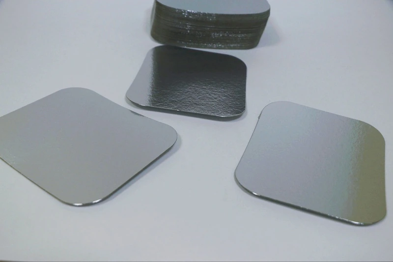 Крышка к алюмин. форме 450 мл 140х115мм металлизир. картон Горница/100/1200