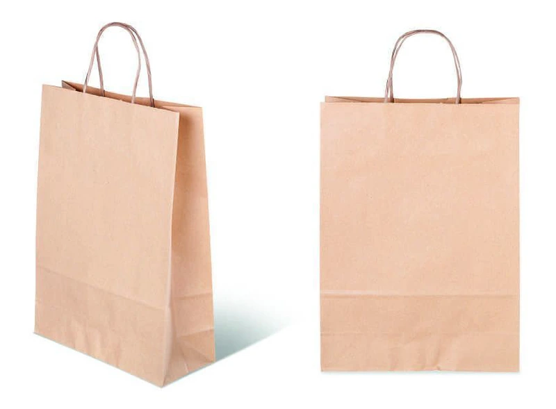 Пакет бумажный с кручеными ручками 220х120х250 / 250