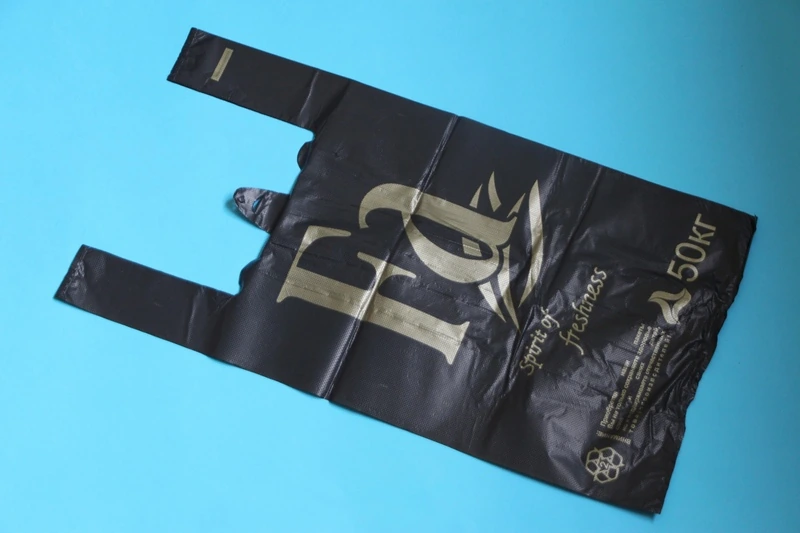 Пакет "Майка" 30+15х60 25 мкм 100 шт БМУ Ф черная / 10