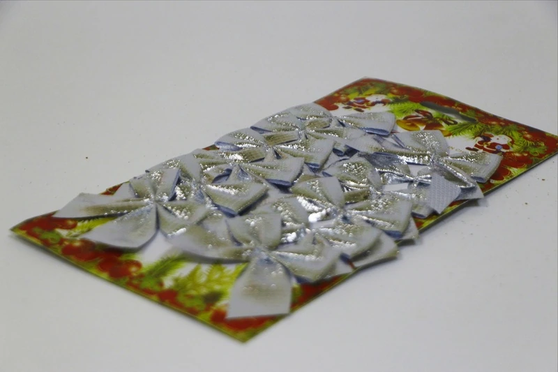 Елочное украшение "Бантики" 12шт.