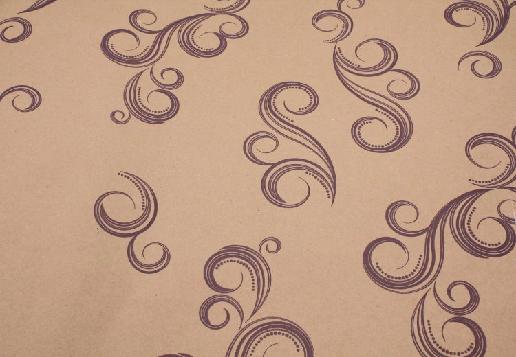 Крафт бумага "Завитки" 70 см*8,5 м ± 5%							