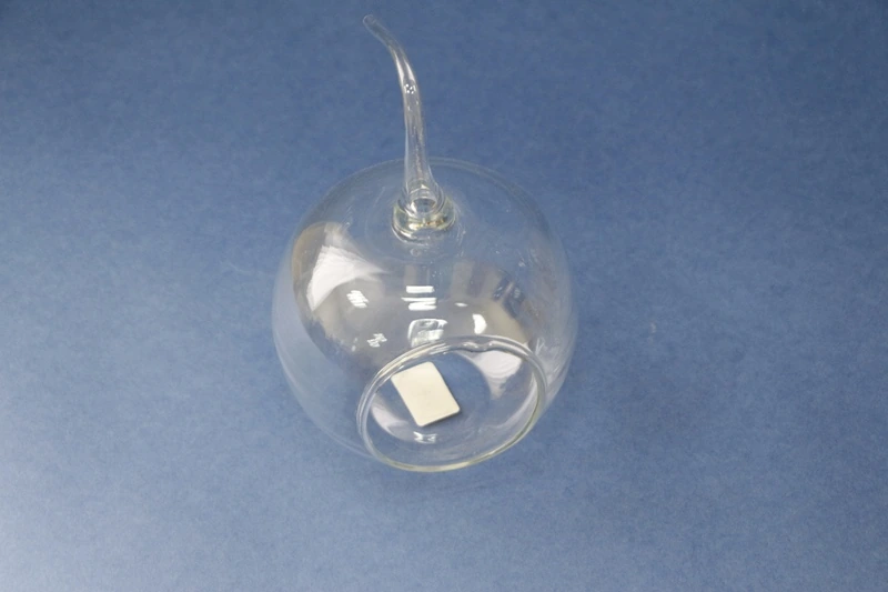 Ваза стекло 2620 Яблоко сувенир, H19 D7,5