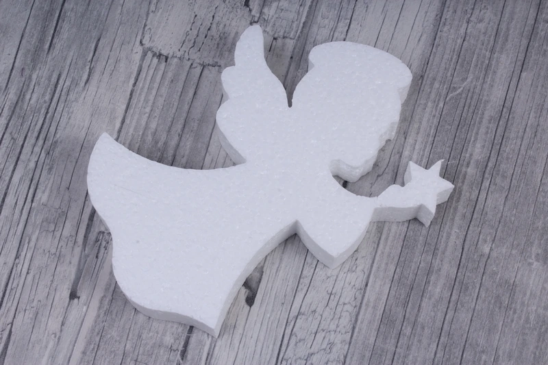 Ангел пенопласт со звездой h15см d2см