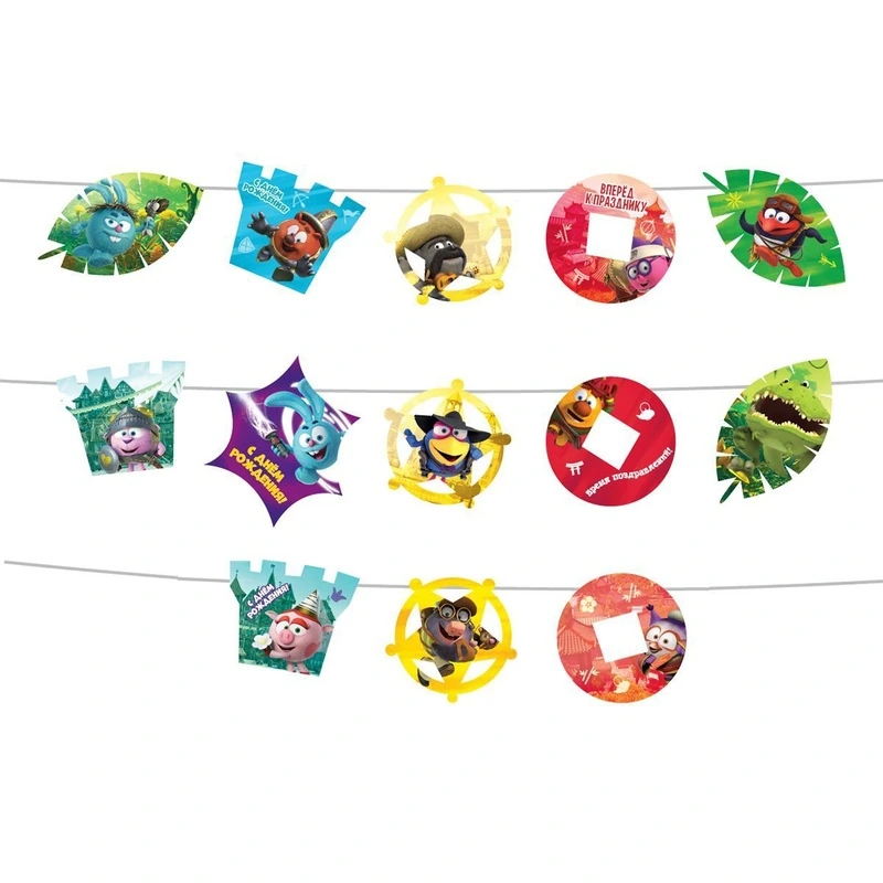 Гирлянда Смешарики Дежавю 3м/М