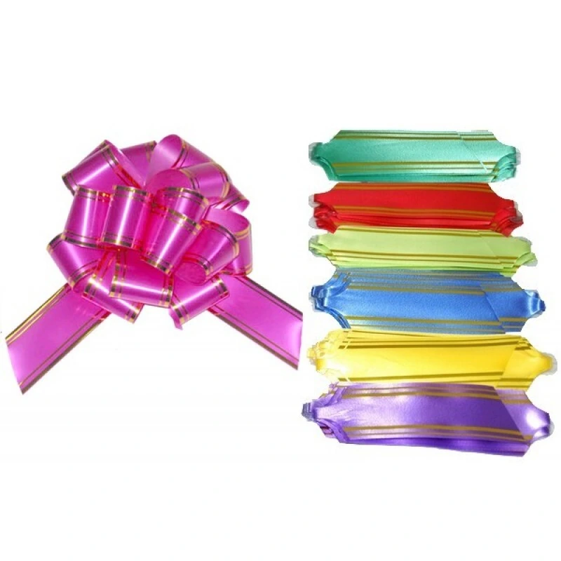 Бант-шар 05 с золотой полосой