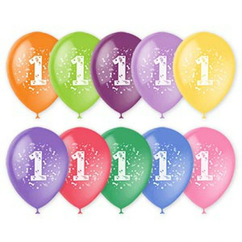 Набор шаров рис Цифра 1 30см
5шт