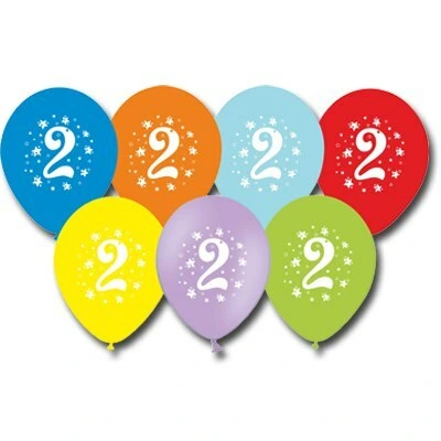 Набор шаров рис Цифра 2 30см
5шт