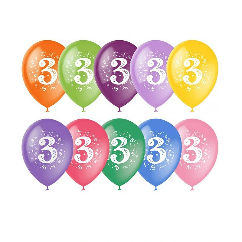 Набор шаров рис Цифра 3 30см
5шт