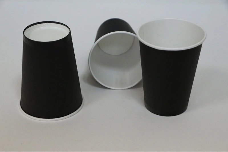 Стакан бумажный 350 мл для горячих напитков Черный ИП / 50 / 1000