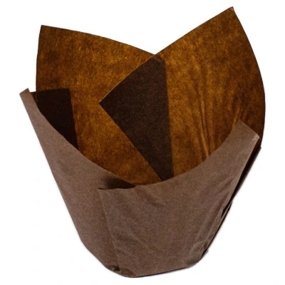 ТМС 160/50DB-E форма для маффина "тюльпан" d50. h88 корич. спираль/200/2400