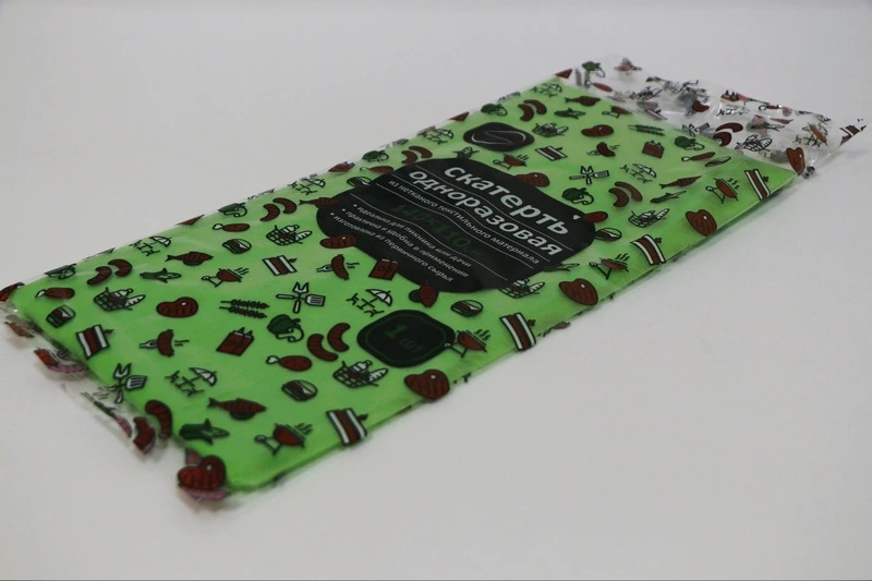 Скатерть 110х140 см Флис зеленая / 50