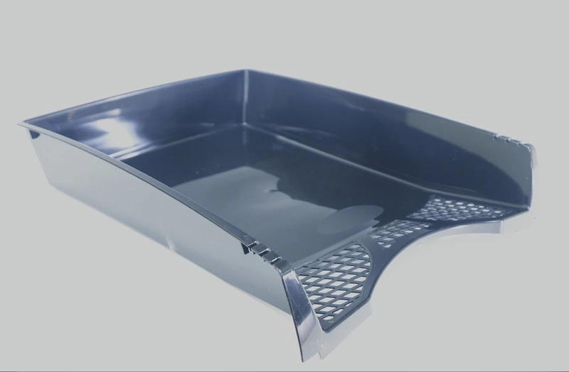 Лоток горизонт. UNIPLAST ОФИС-КЛАСС черный пластик