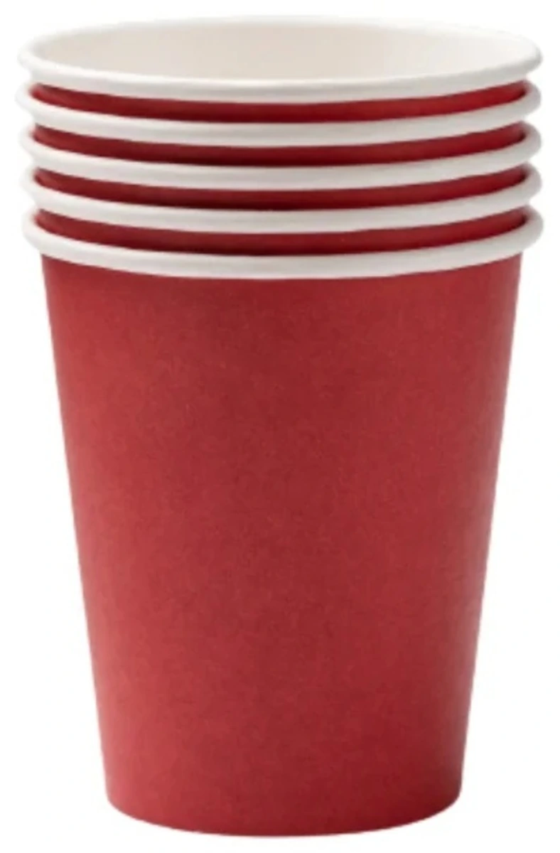 Стакан бумажный 350 мл для горячих напитков Красный / 50 / 1000