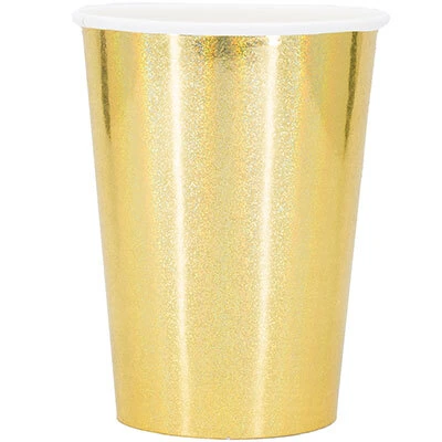 Стакан гологр золотой 250мл 6шт/0