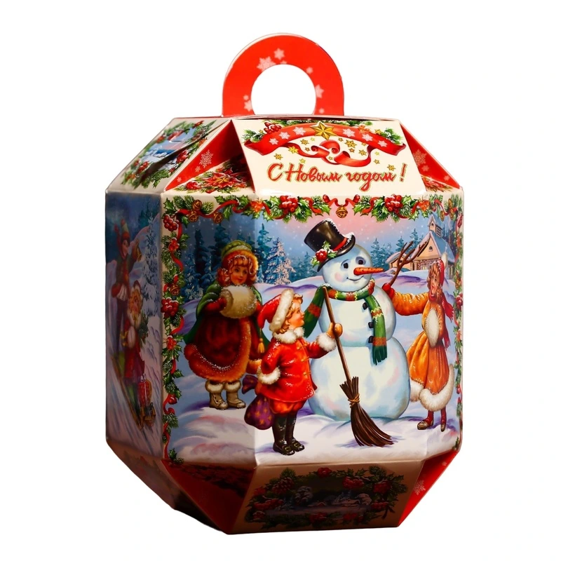 Коробка "Фонарик "Винтаж", УФ 800 гр.