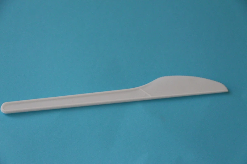 Нож столовый белый 17 см (100 шт) / 35