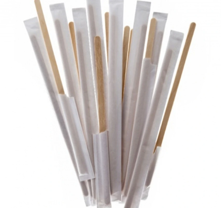 Размешиватель 14 см дерево (250 шт) в индив. упаковке КП / 20