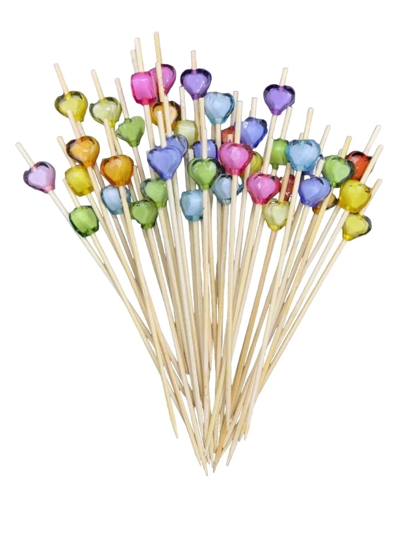 Пика "Сердце кристалл" (100 шт)  / 40